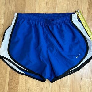 Blue Nike dry fit shirt with built in underwear worn once